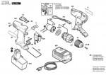 Bosch 0 603 936 603 Psr 9,6 Ves-2 Cordless Screw Driver 9.6 V / Eu Spare Parts